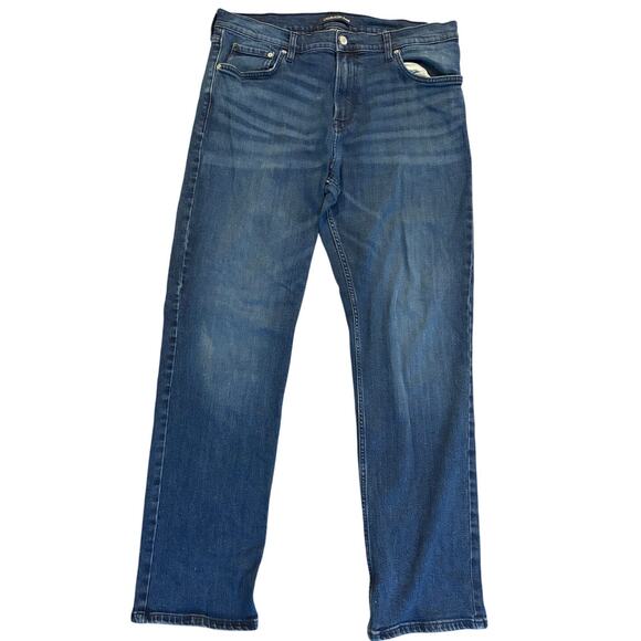 Calvin Klein Jeans Mens 36x31 Blue CKJ 035 Straight Leg Denim Stretch Pants - Picture 1 of 8
